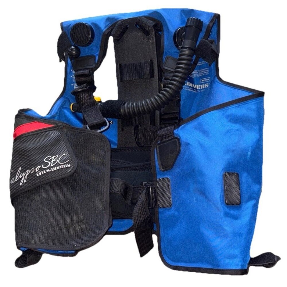 US Divers Calypso SBC Scuba Dive Vest &  BC BCD Buoyancy - VTG- Size LG 20 x 20